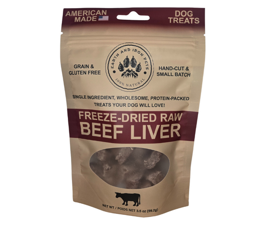 Freeze-Dried Raw Beef Liver Dog Treats – Single Ingredient, All-Natural