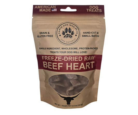 Freeze-Dried Raw Beef Heart Dog Treats – Single Ingredient, High-Protein